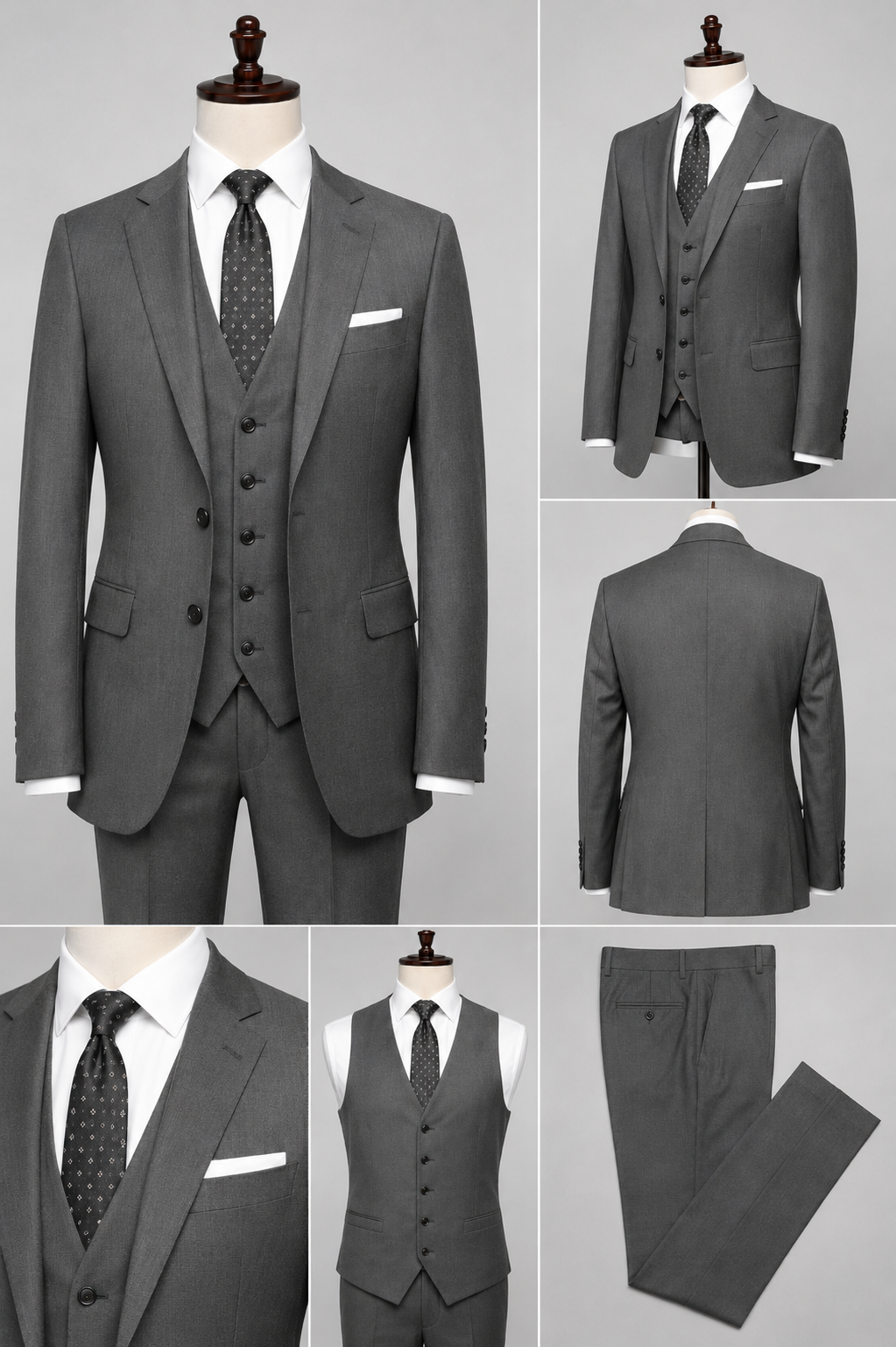 Gray Three-Piece Suit